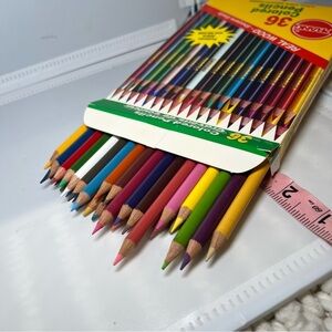 Vintage Prang Dixon Artists Quality 36 Pre Sharpened Colored Pencils Art Holiday